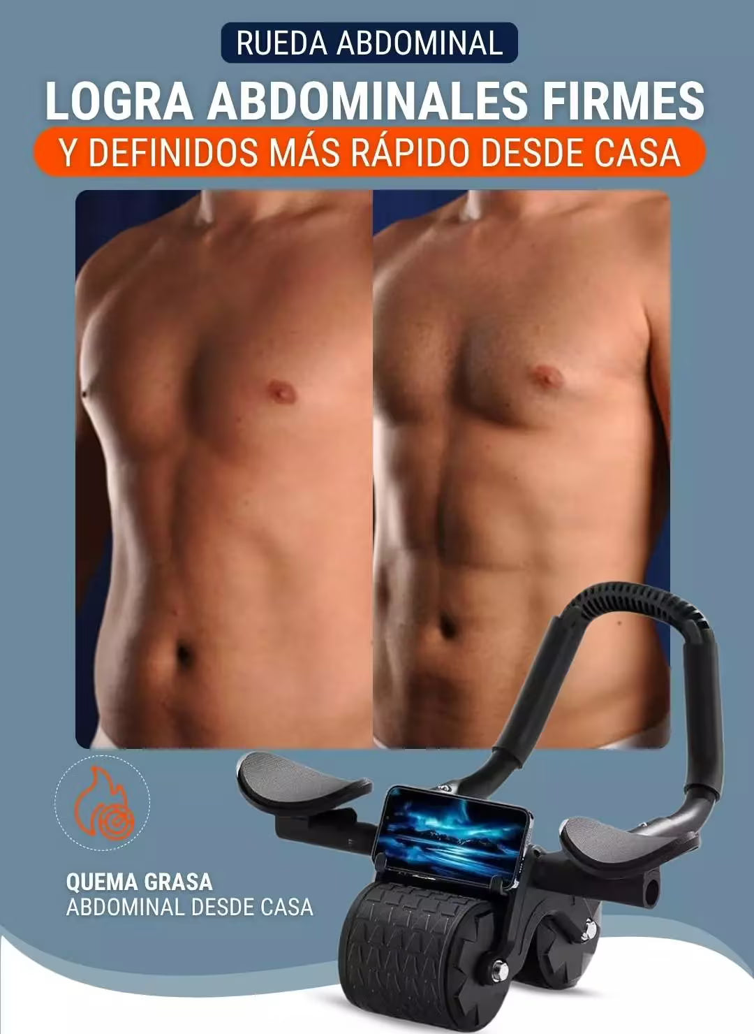 👊🚀RUEDA ABDOMINAL DOBLE SOPORTE PARA CODO👊🚀