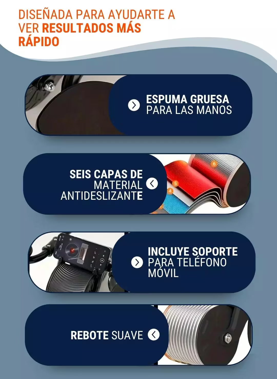 👊🚀RUEDA ABDOMINAL DOBLE SOPORTE PARA CODO👊🚀