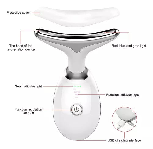 🌟Tonificador Masajeador Facial Electrico Antiarruga 🌟